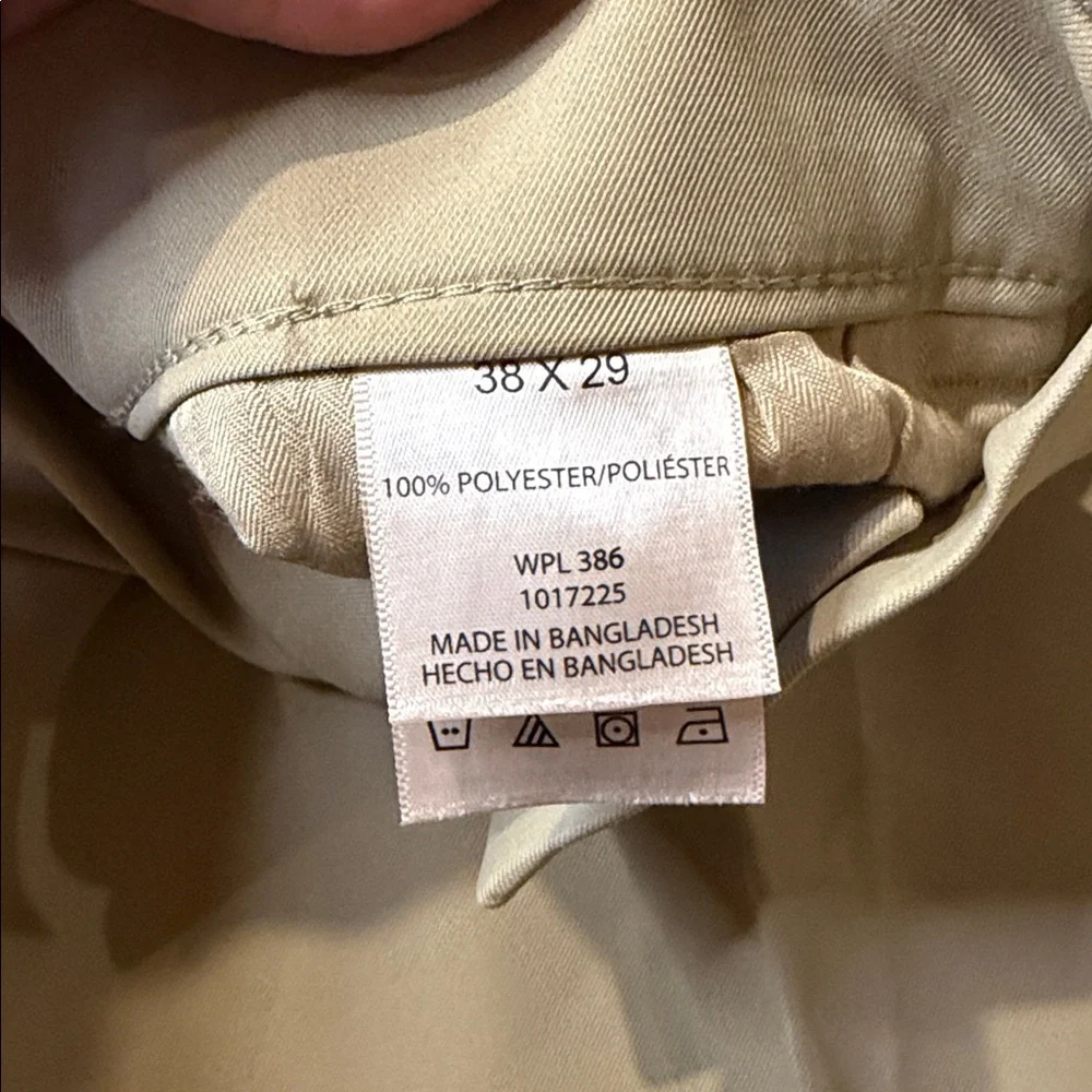 Haggar H26 Classic Tan Performance Trousers NWT 38/29